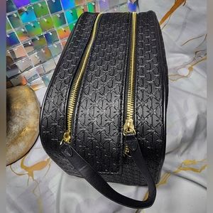 JEFFREE STAR Black DOUBLE ZIP MAKEUP Embossed Star logo